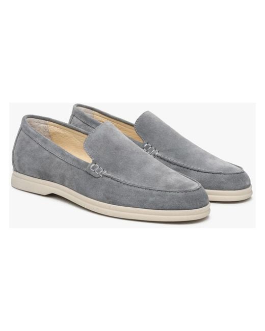 ESTRO Blue Loafers for men