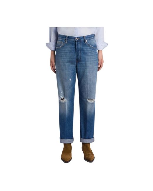 Dondup Blue Loose Fit Jeans