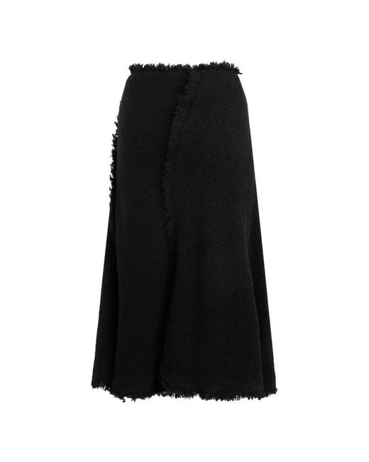 Alberta Ferretti Black Midi Skirts