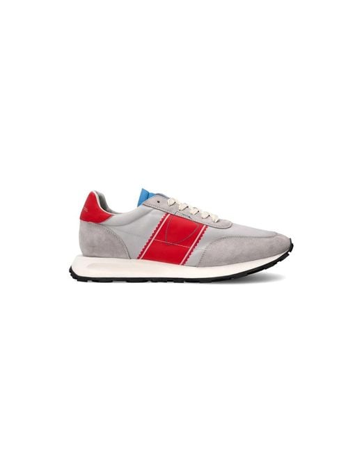 Philippe Model Schoenen ,Grijs ,Katoen Sneakers Tour Running in het Pink voor heren