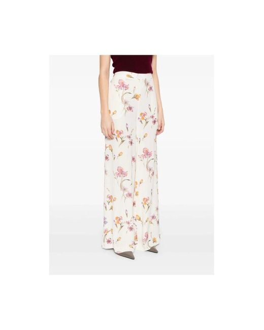 Twinset White Wide Trousers