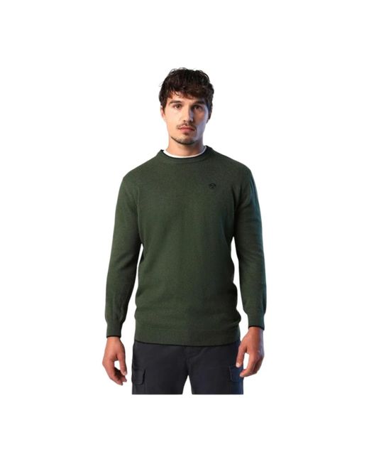 North Sails Green Round-Neck Knitwear for men