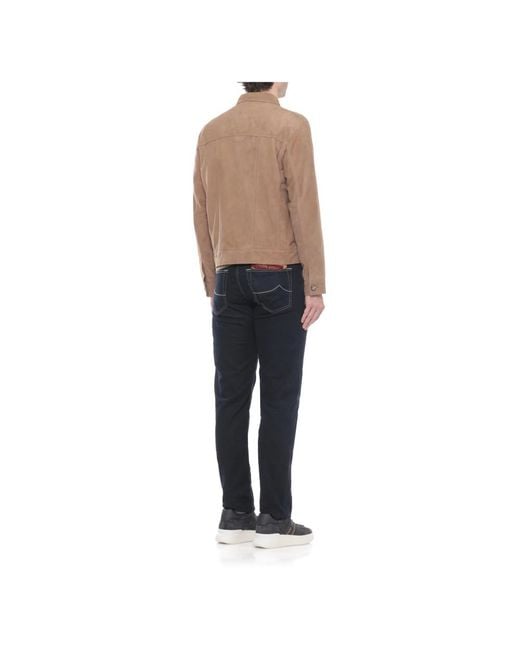 The Jack Leathers Brown Light Jackets for men