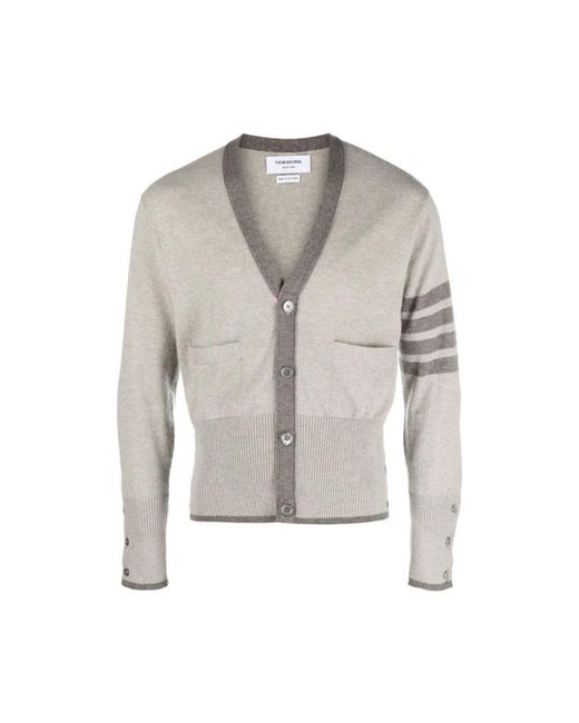 Thom Browne Gray Cashmere Knitwear for men