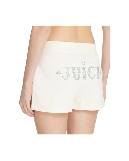 Juicy Couture White Stylische casual shorts für frauen