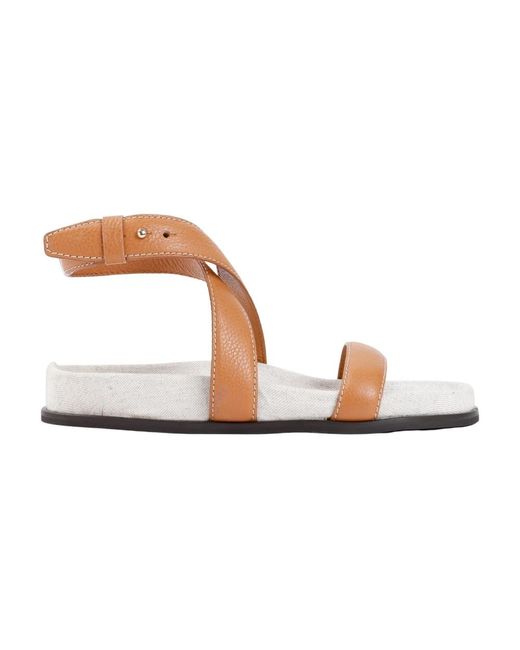 Shoes > sandals > flat sandals Totême  en coloris Brown