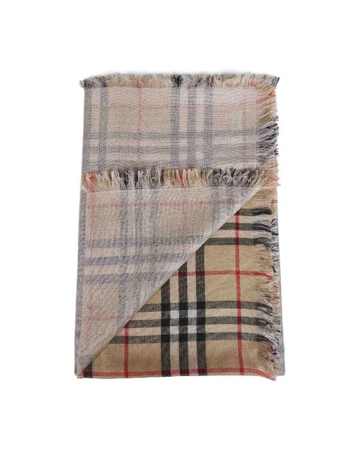 Burberry Gray Winter Scarves