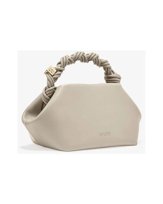 Ganni Natural Handbags