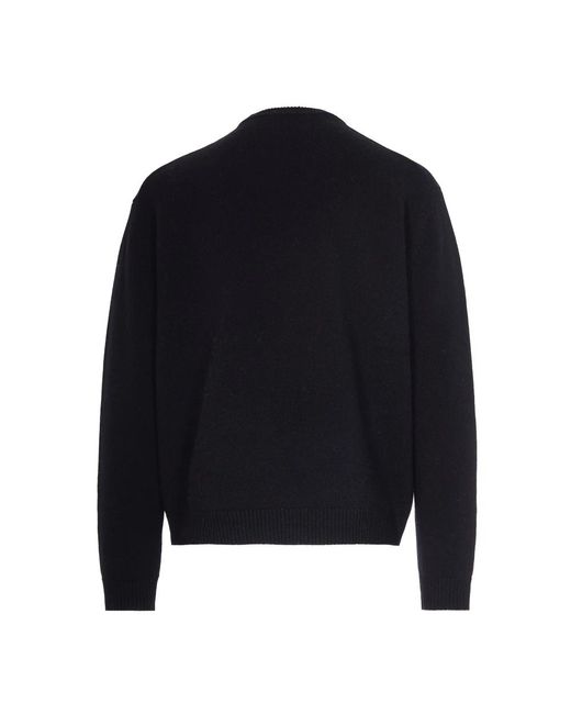 Maison Kitsuné Blue Round-Neck Knitwear for men