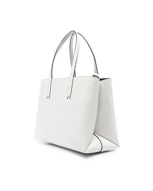 Emporio Armani White Tote Bags