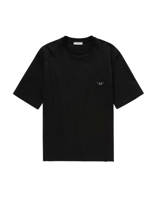 1989 STUDIO Tops ,Zwart ,Zwarte T-Shirt En Polo Collectie in het Black voor heren