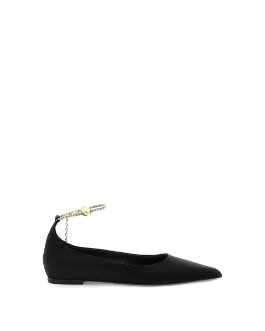 Ferragamo Black Ballerinas