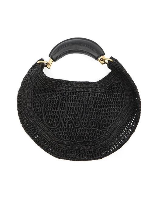 Chloé Black Schwarze Seiden- & Nylon-Taschen