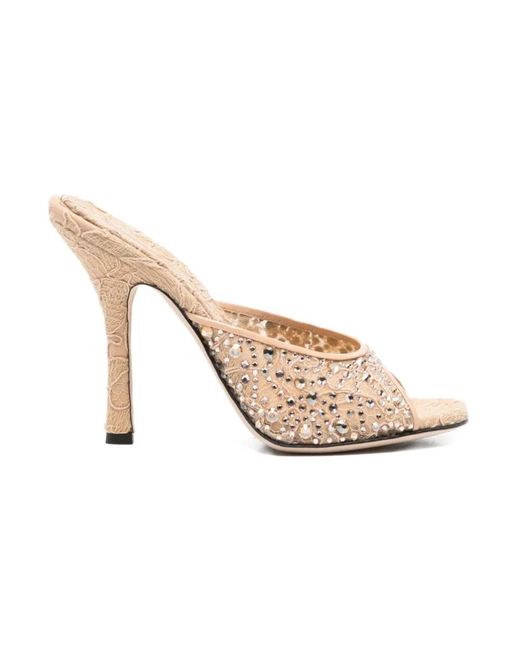 Ermanno Scervino White Heeled Mules