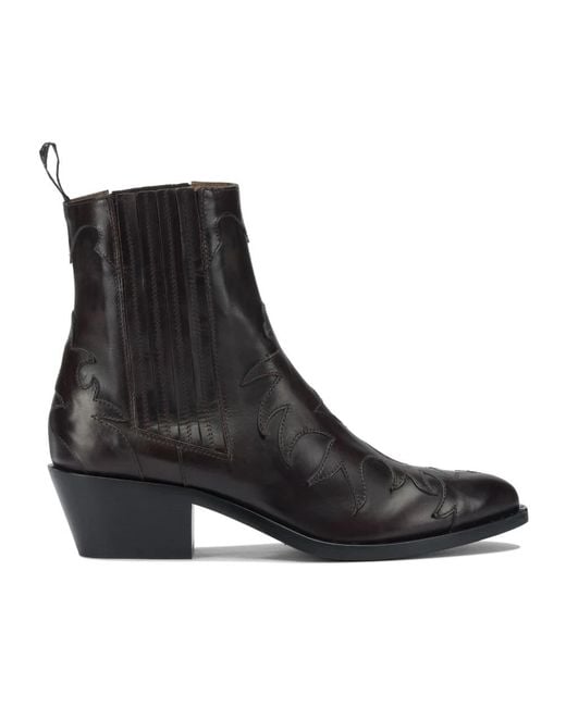 Sartore Black Cowboy Boots