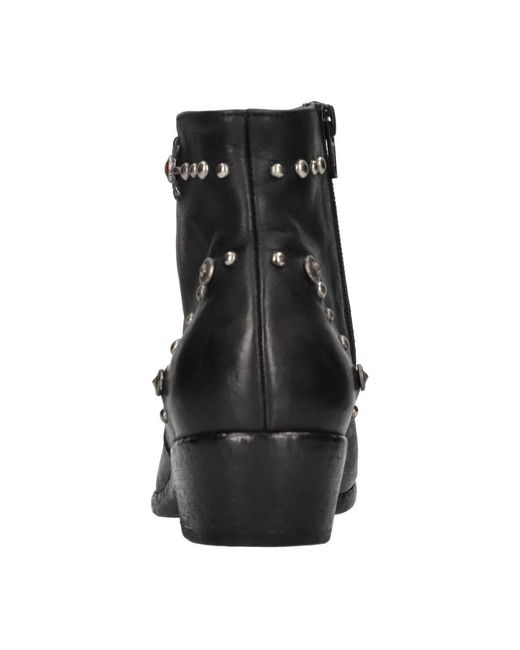 Strategia Black Cowboy & Biker Boots