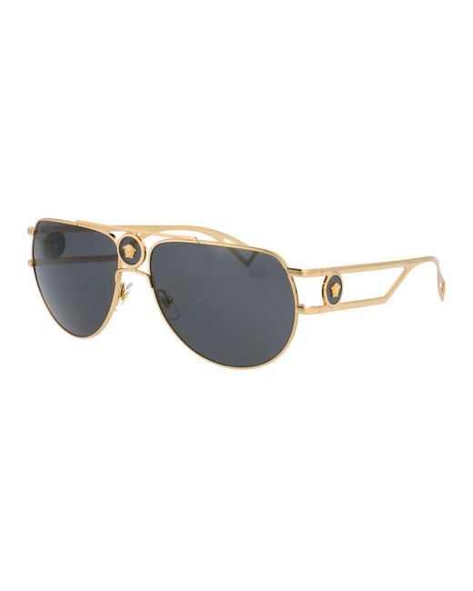 Versace Gray Sunglasses for men