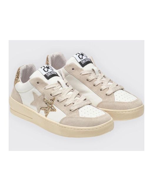2 Star Natural Stella Oro Sneakers