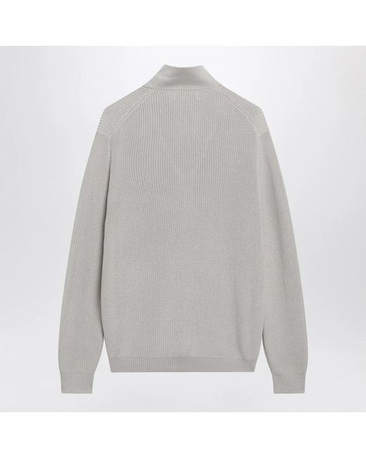 Brunello Cucinelli Gray Zip-Throughs for men