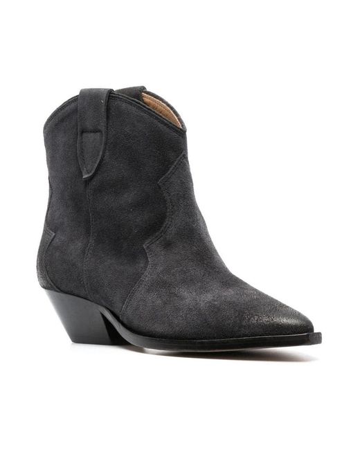 Isabel Marant Black Cowboy Boots