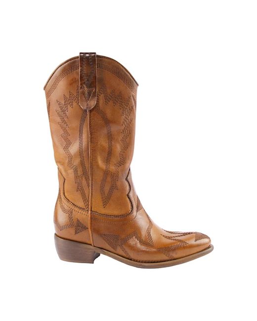 Shoes > boots > cowboy boots Zoe en coloris Brown
