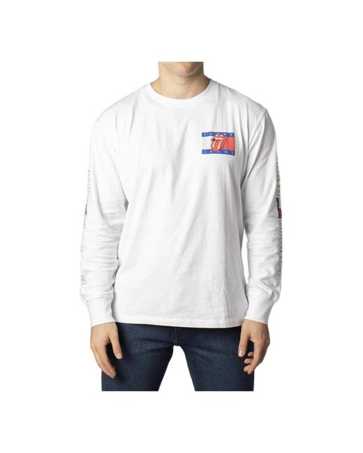 Tommy Hilfiger White Long Sleeve Tops for men