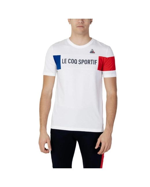 Le Coq Sportif White T-Shirts for men