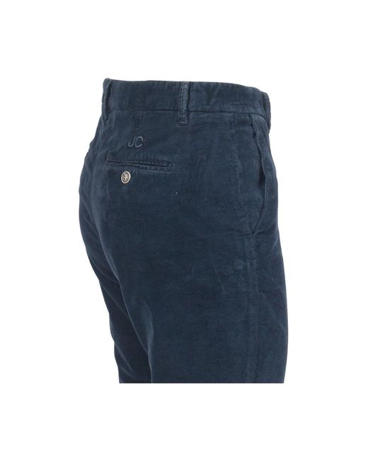 Jacob Cohen Blue Straight Trousers