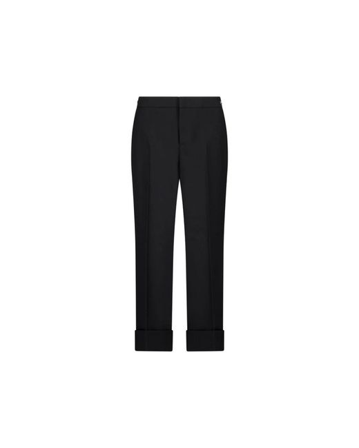 Gucci Wollen Broek Voor Stijlvolle Outfits in het Black