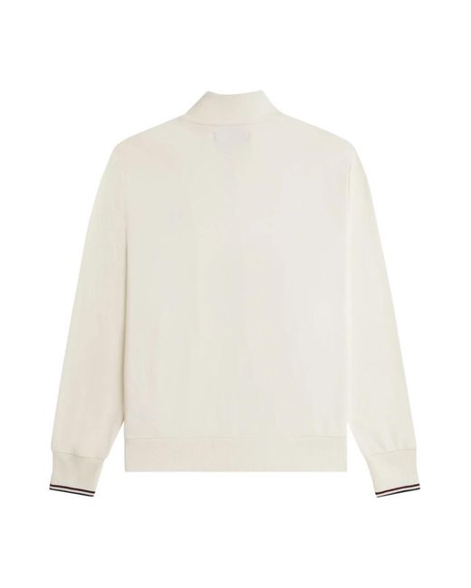 Fred Perry Zip-Throughs in het White voor heren