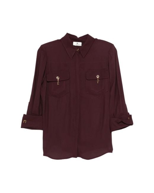 Elisabetta Franchi Purple Shirts