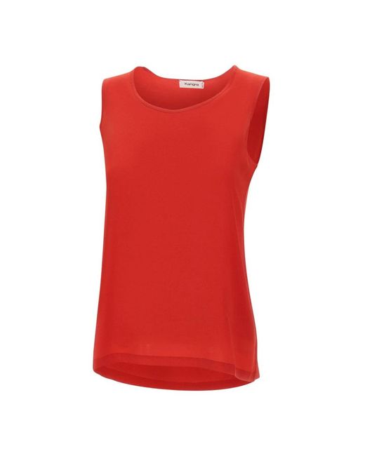 Kangra Zijden Top in het Red