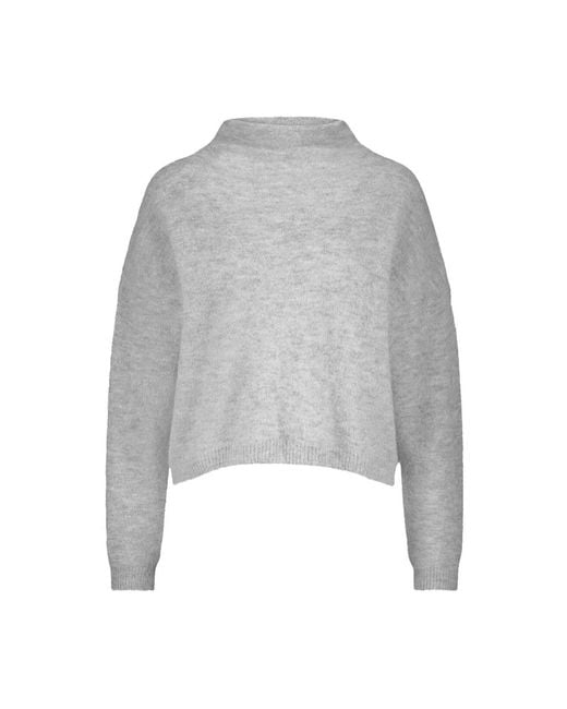 By-Bar Gray Stylischer Vinn Pullover Sweater