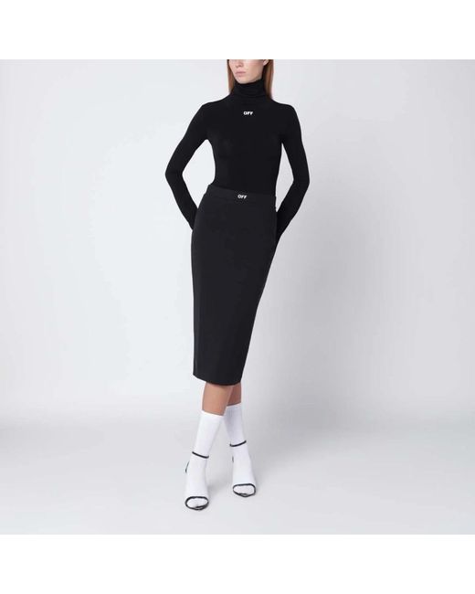 Off-White c/o Virgil Abloh Black Midi Skirts