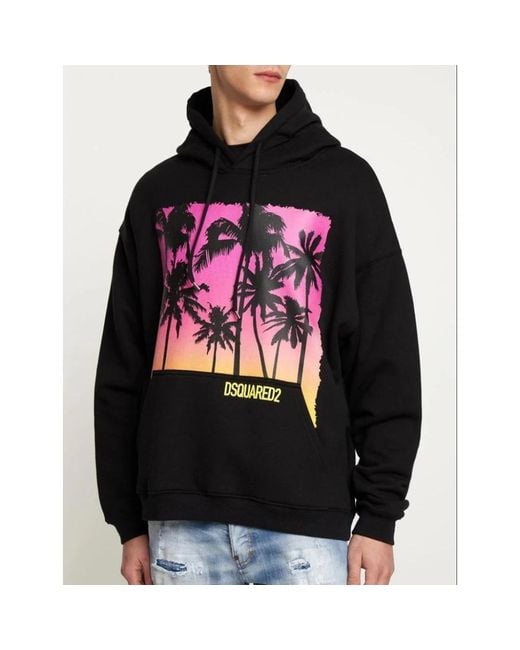 Hoodies DSquared² de hombre de color Black