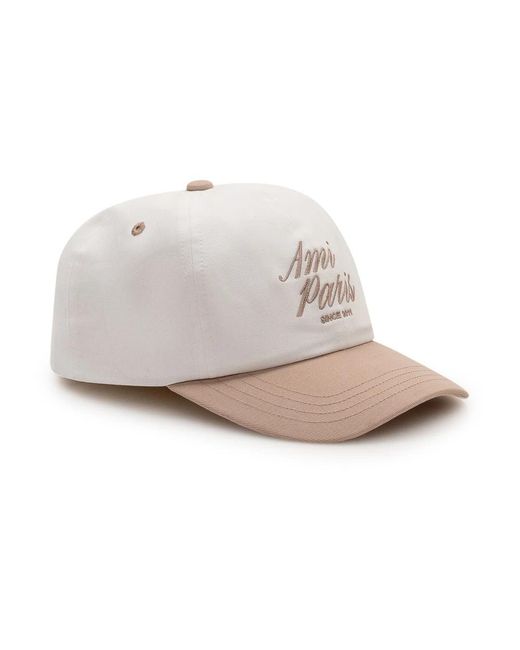 AMI Bicolor Embroidery Cap in Natural für Herren
