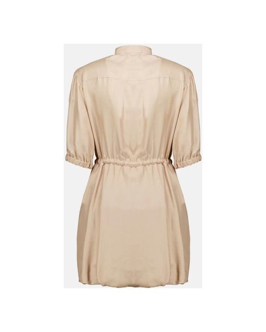 Moncler Natural Shirt Dresses