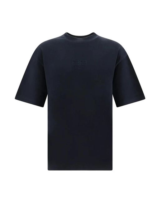 Balenciaga Baumwoll logo t-shirt in Blue für Herren