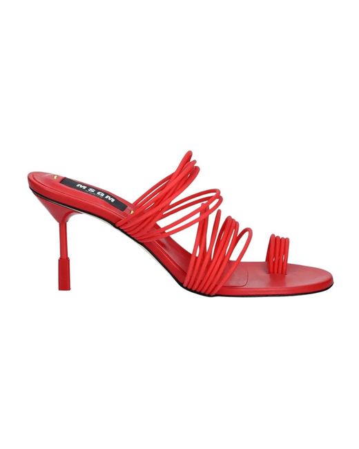 MSGM Red Sandal