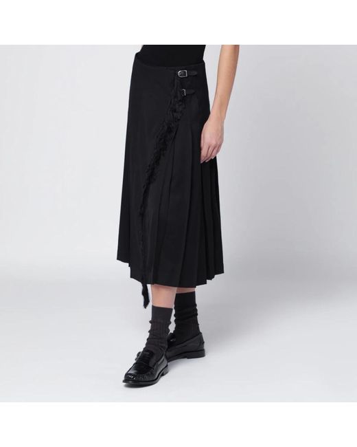 DURAZZI MILANO Black Midi Wickelrock