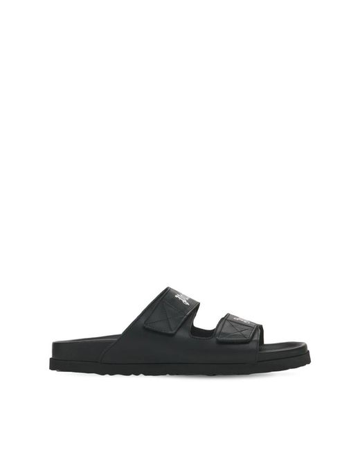 Palm Angels Black Sliders for men