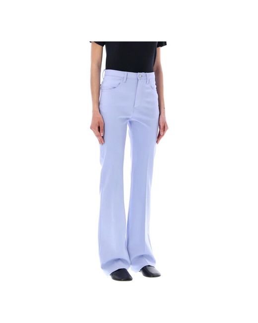Marni Blue Straight Trousers