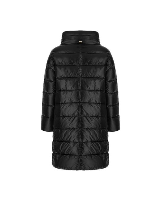 Herno Jassen ,Zwart ,Nylon Stijlvolle Gewatteerde Jassen Voor Alle Seizoenen in het Black