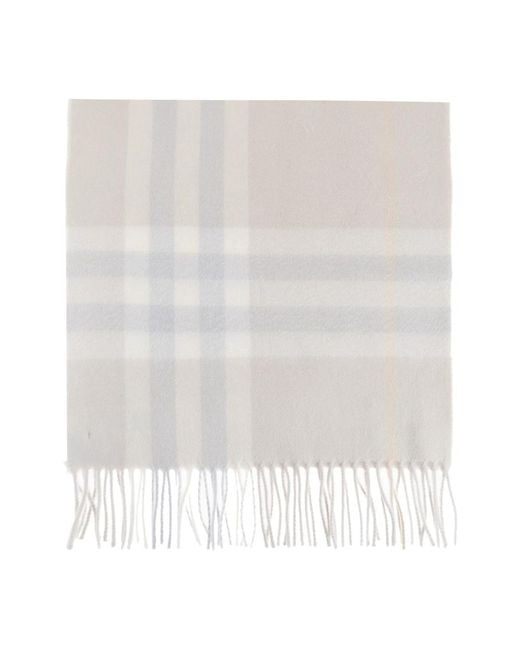Burberry White Winter Scarves