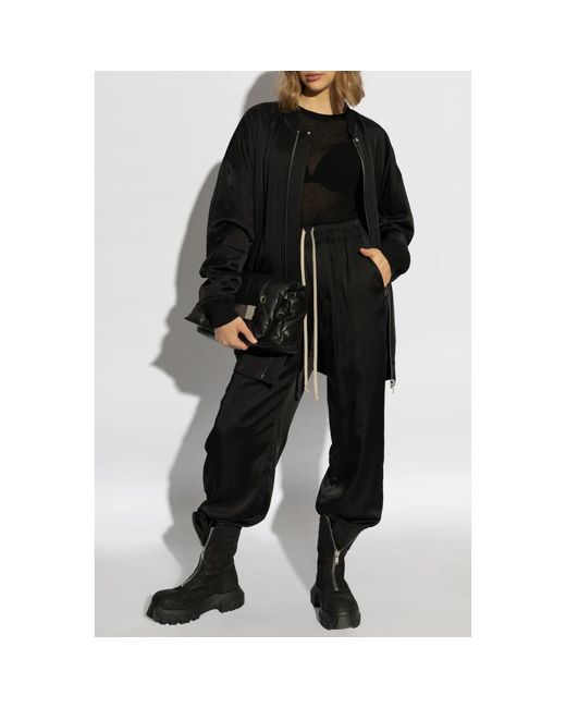 Rick Owens Jacket Jumbo Flight in het Black