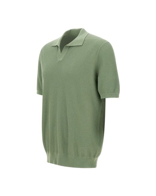 Gran Sasso Green Polo Shirts for men
