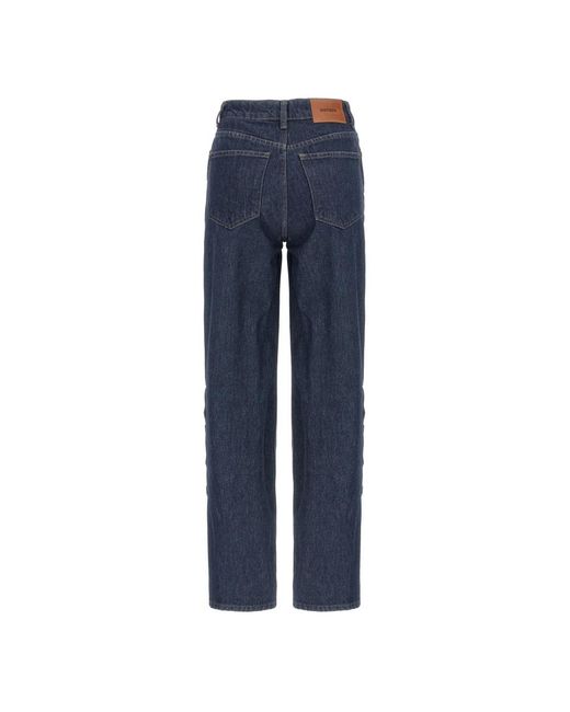 ROTATE BIRGER CHRISTENSEN Blue Straight Fit Jeans