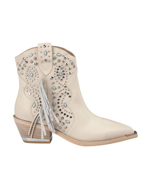 Alma En Pena. Cowboy Boots in het Natural