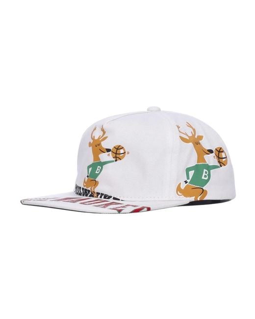 Caps Mitchell & Ness de hombre de color White