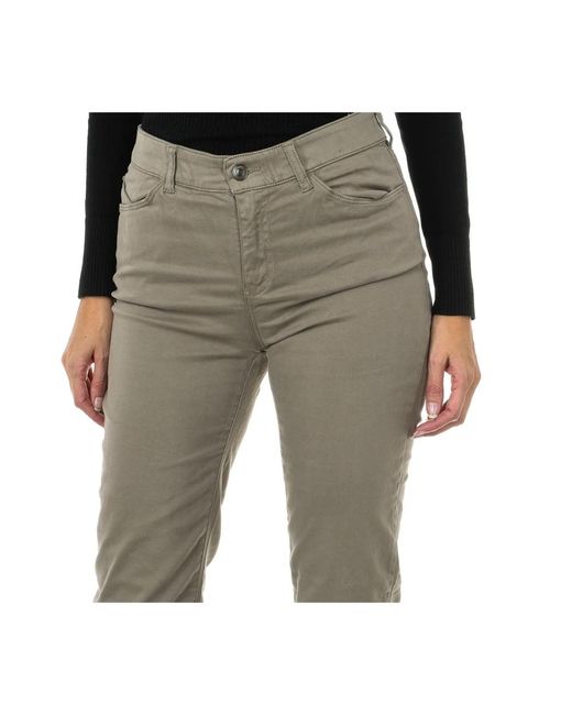 Armani Jeans Gray Slim-Fit Trousers